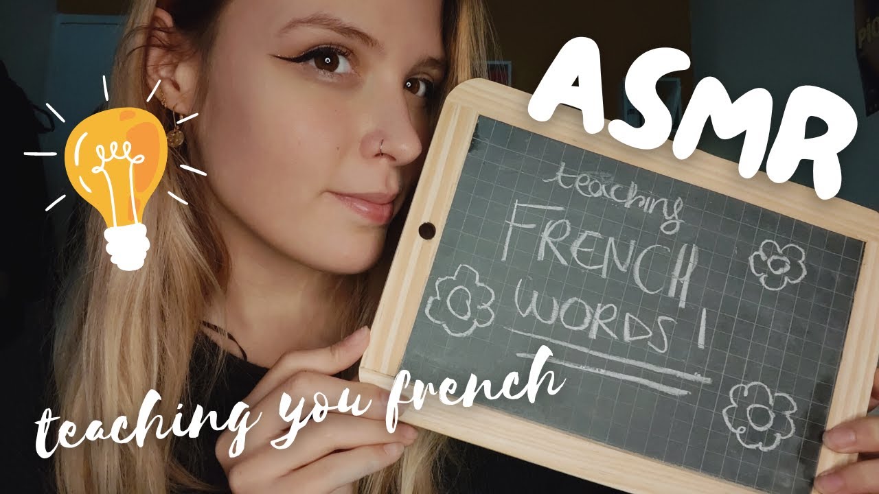 ASMR FR/ENG 👩‍🏫 New french teacher teaching you basic french words