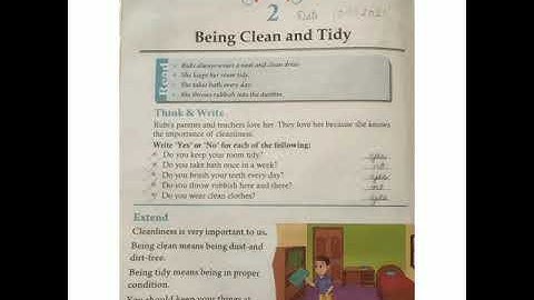 Class - 1 ll Moral science ll Lesson -2 Being Clean and Tidy ( Part -3 )