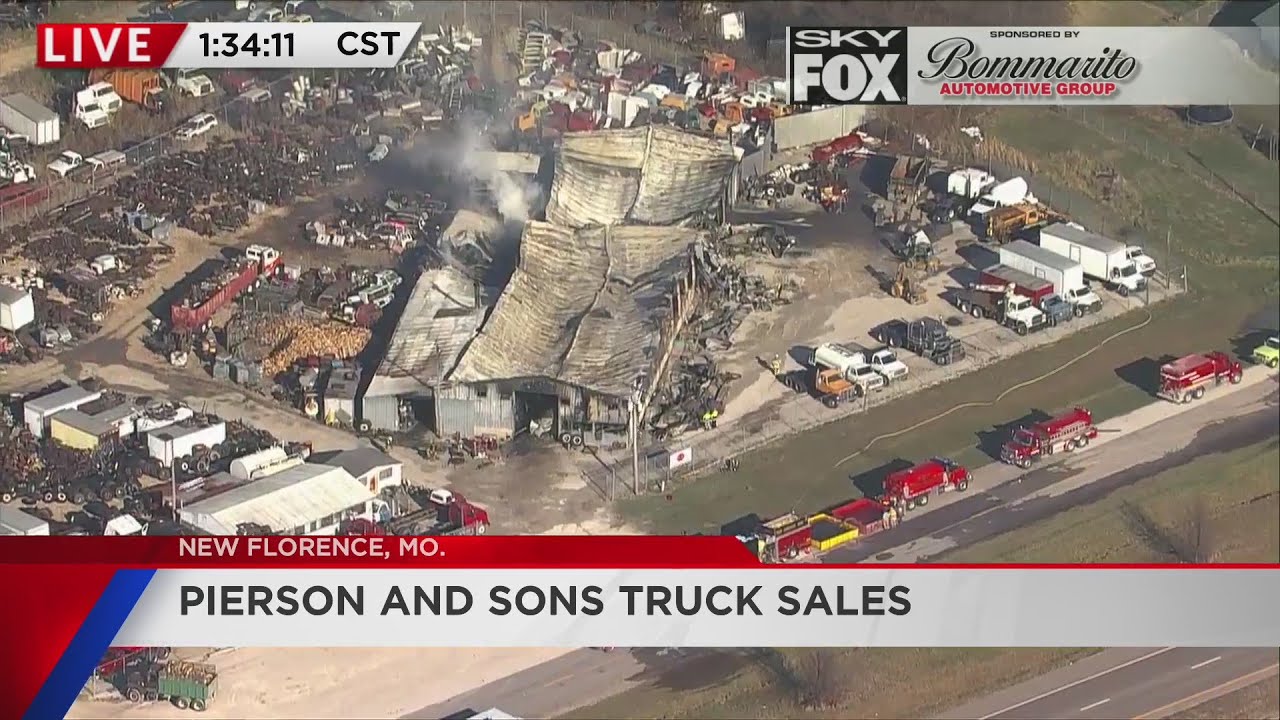 Aftermath of building fire in New Florence, Mo. YouTube