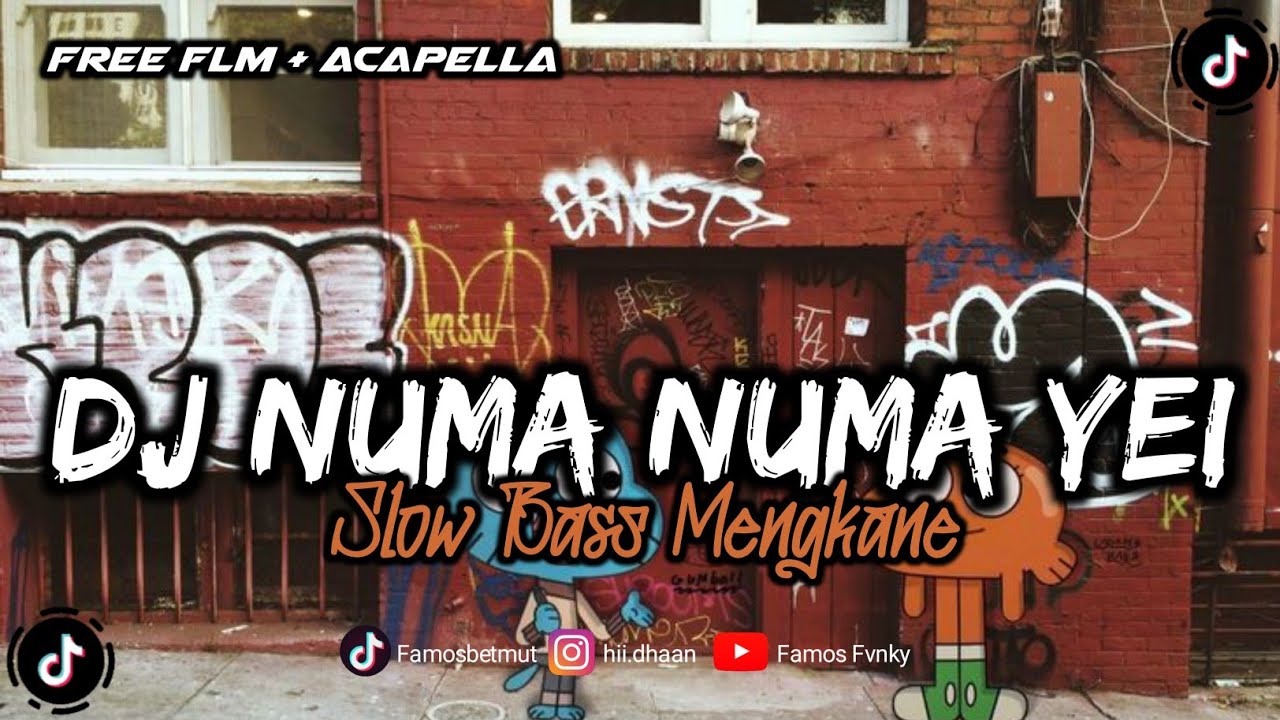FREE FLM || DJ NUMA NUMA YEI || SLOW BASS || VIRAL TIK TOK