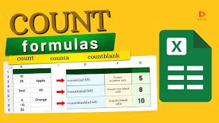 Excel COUNT Functions Explained: COUNT, COUNTA, & COUNTBLANK Master The Count Function In Excel Counta Countblank More