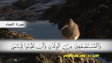 سورة النساء من ( ايه 114 ) الى (ايه 134 ) بصوت القارئ د.جهاد المومني