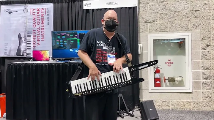 NAMM 2022. Day 1. Jeffrey Abbott shows RealGuitar 6