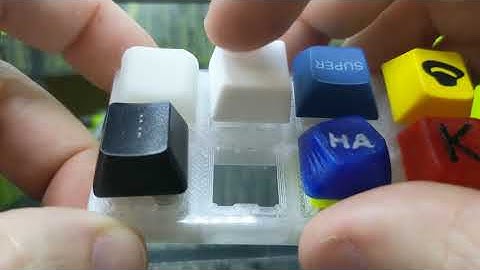 Different parameters sound test of my new 3D printable key switch