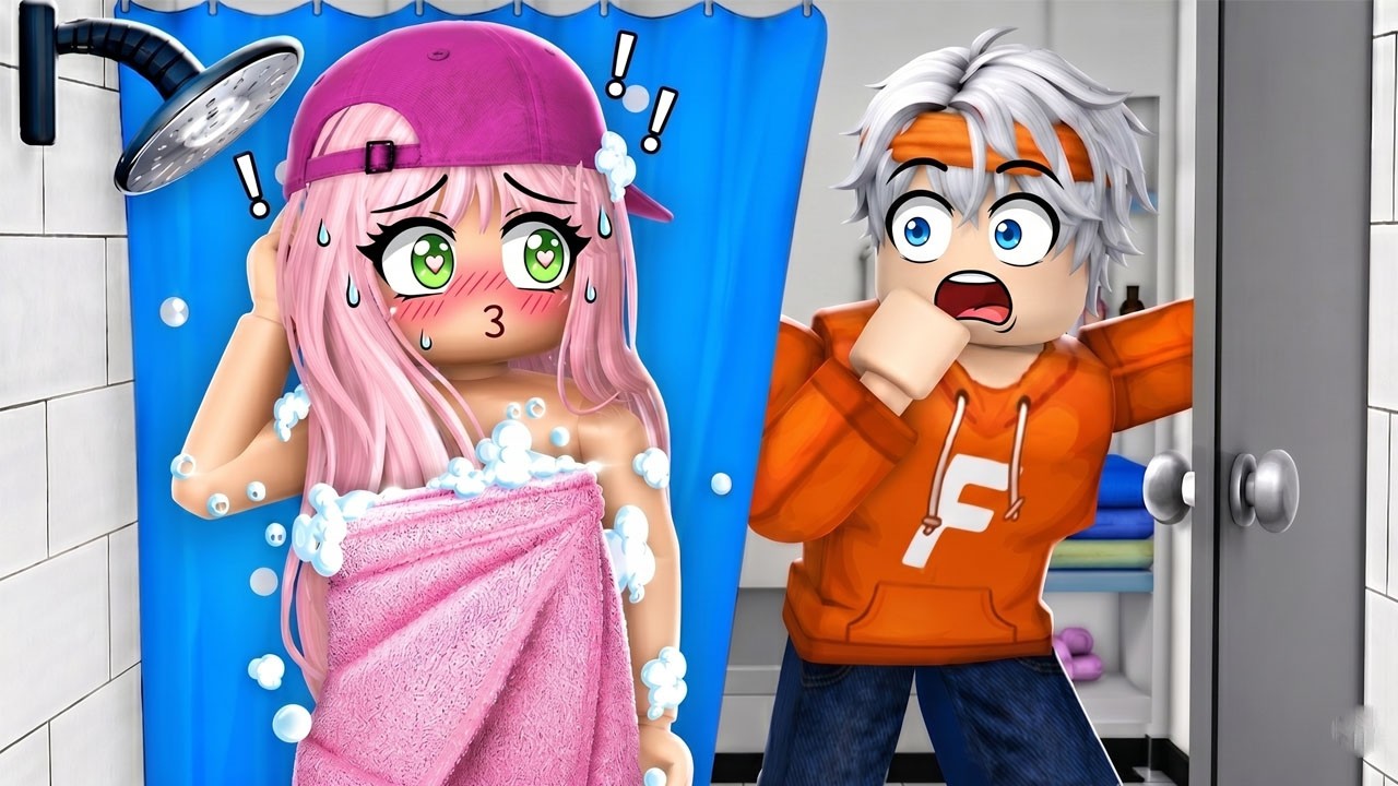 แอบเข้าบ้านพี่ตองอาบนํ้า !! Roblox Brookhaven 🏡RP