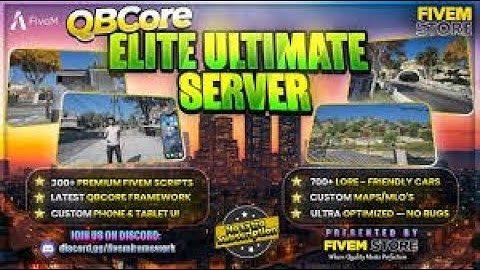 Best QBCore Server for Sale | Latest FiveM Elite Ultimate Server🔥| 700+ Cars, 300+ FiveM Scripts