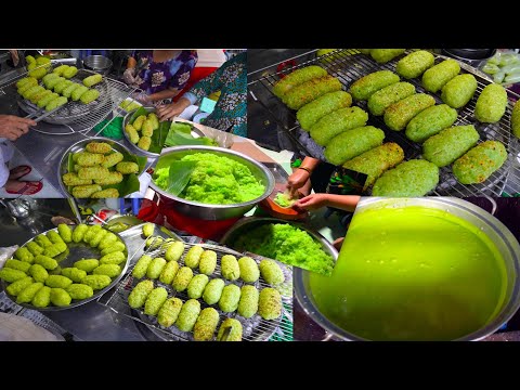 Video Cận cảnh quy trình làm món chuối nếp nướng lá dứa hót... - youtube
