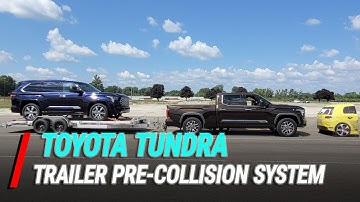 Toyota Tundra Trailer Pre-Collision System Demonstration
