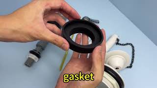 3-Inch Two-Piece Toilet Tank Repair Kit | Adjustable Fill Valve and Side-Mount Lever