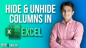 7.8 Hide & Unhide Columns | Excel tutorial for Beginner 2022 | Hindi - English by Pavan Lalwani