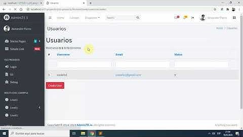 Vista de Usuarios Yii2 (Parte 1)