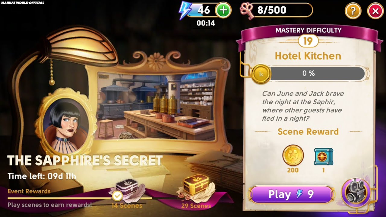 June's Journey Secrets 31 Scene 19 Hotel Kitchen Word Mode 4K ULTRA HD