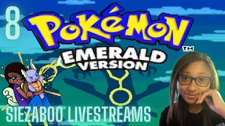 🔴 Siezaboo Live Streams! Playing Pokemon Emerald For the FIRST Time! (Part 8)