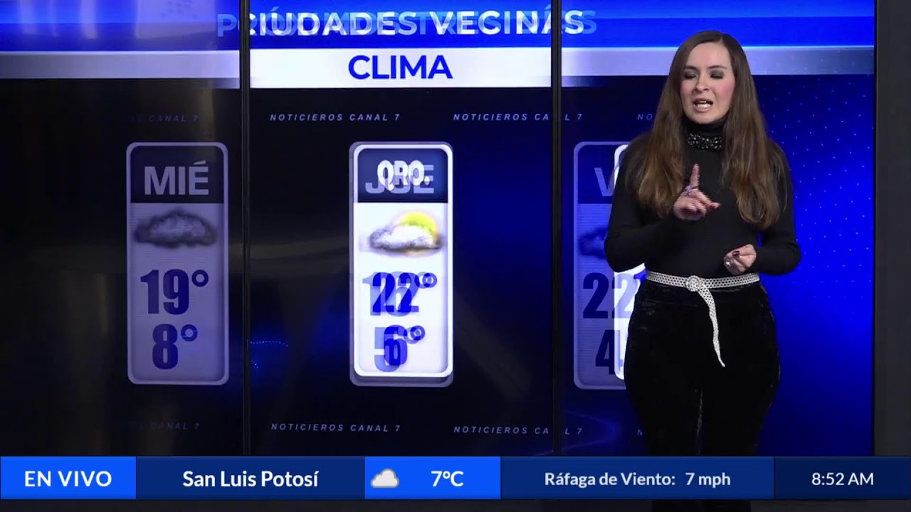 ESTA MAÑANA CON UN SEGUNDO REPORTE AMPLIADO PARA EL CLIMA DE HOY MARTES 13 DE ENERO EN 7 AM