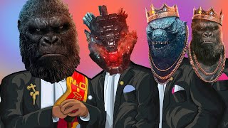 Godzilla \& Kong vs MechaGodzilla - Meme Coffin Dance COVER Astronomia