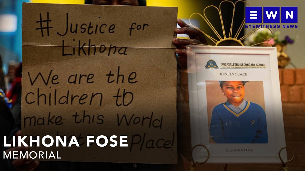 Family and friends honour the life of slain Likhona Fose - YouTube
