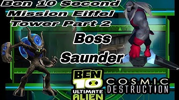 Ben 10 Ultimate Alien Cosmic Destruction🗼 Mission 2: Eiffel Tower Boss Part 2 | PSP Android Gameplay