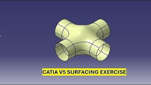 CATIA v5 surfacing Exercise #catia3dmodelling #3ddesign #cad #mechanicalengineering #cadcamcatia