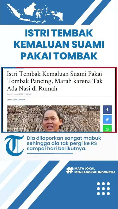 Istri Tembak Kemaluan Suami Pakai Tombak Pancing, Marah karena Tak Ada Nasi di Rumah