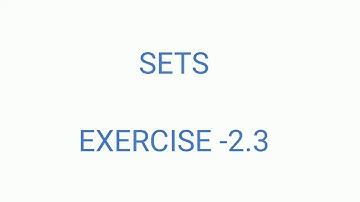 10th class SETS Chapter Exercise 2.3 all solutions || by Nani