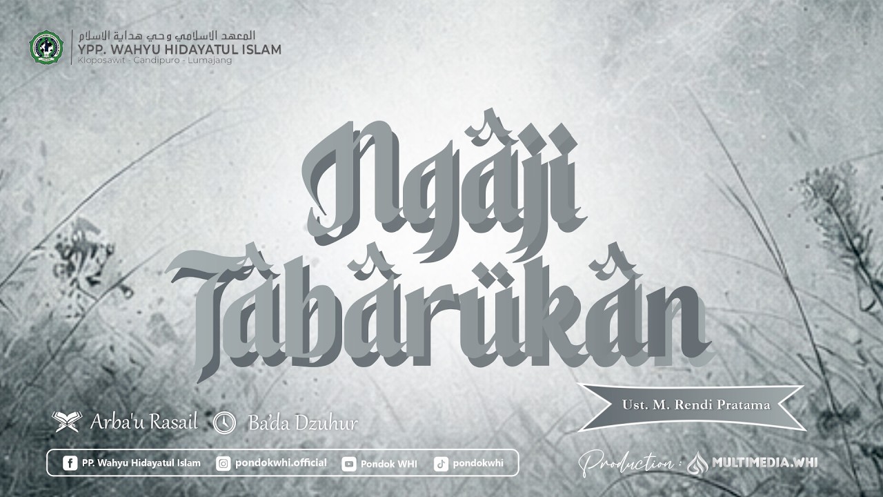 🔴LIVE - Ngaji Tabarukan 