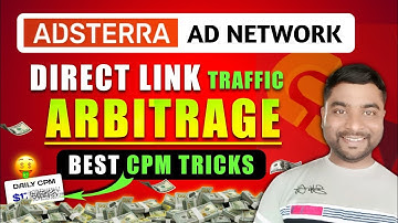 🤑Adsterra Direct Link 🚀High CPM Arbitrage Free Tricks | Adsterra Arbitrage New Methods - SmartHindi