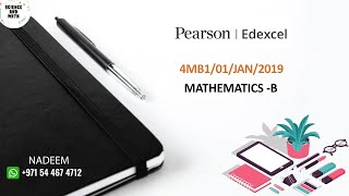 4MB1/01/2019/Jan | Edexcel International GCSE Mathematics B | 2019 | JANUARY | Science And Math