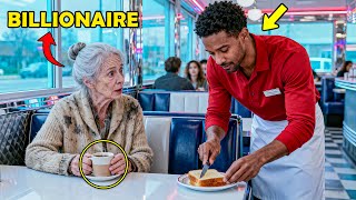 A Kind Waiter Helped a Poor Old Woman Every Morning, Not Knowing She Was Actually a Billionaire