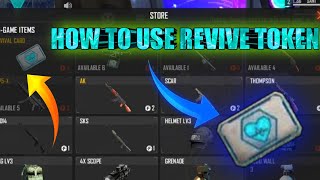 How to use revive token ?? Free fire new Revive Token | How To Use In Rank