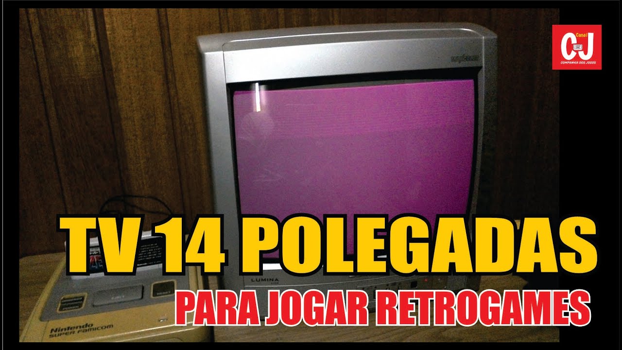 Nova aquisição: TV 14 polegadas! Vamos aos testes! - YouTube