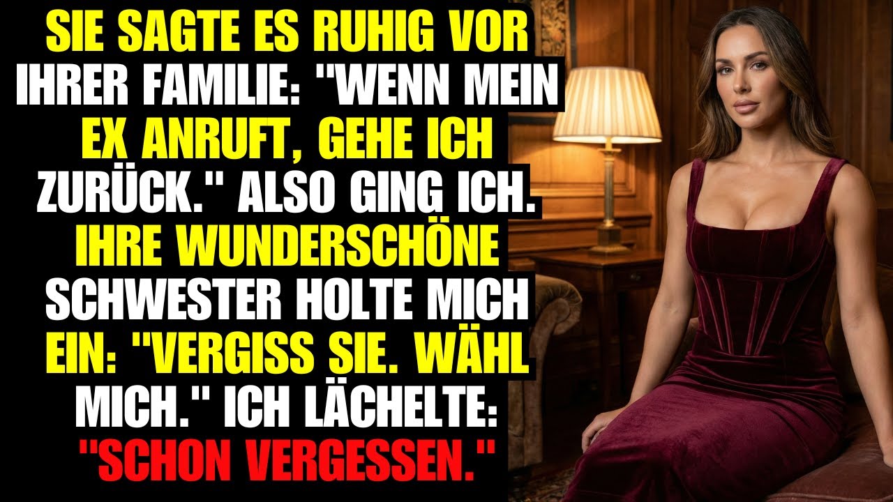 Sie sagte es ruhig vor ihrer Familie: 