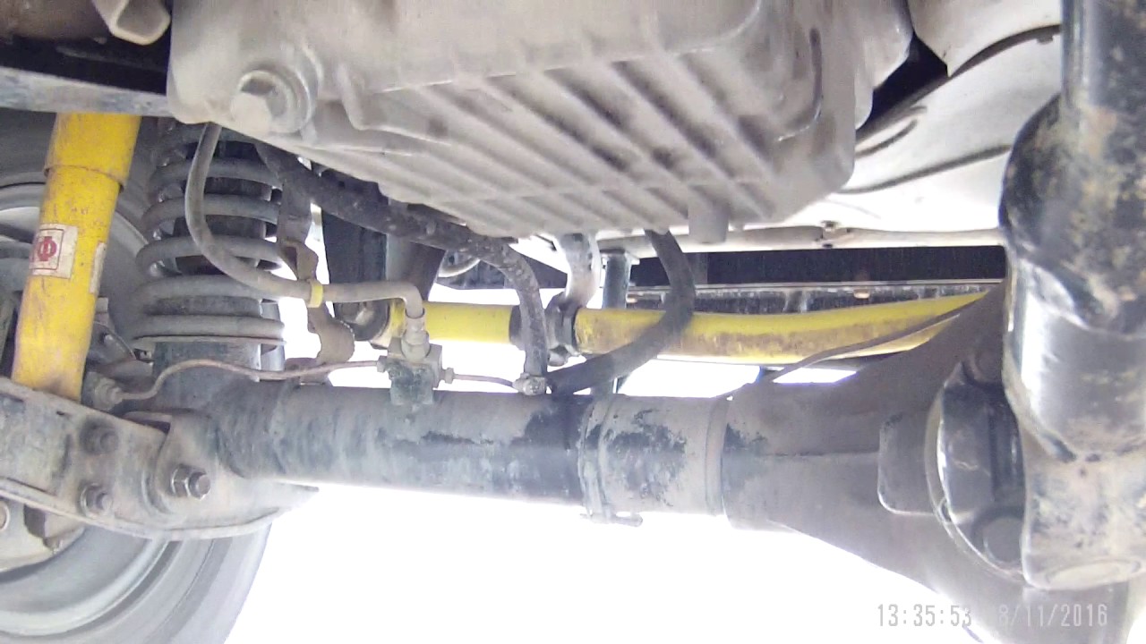 Уаз хантер,работа передней подвески РИФ. - YouTube