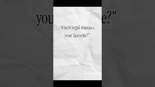 #legalmaxim #lawstudent #law #learnlaw #indianlaw #studylaw #lawjourney #ytshortsindia #ytshorts