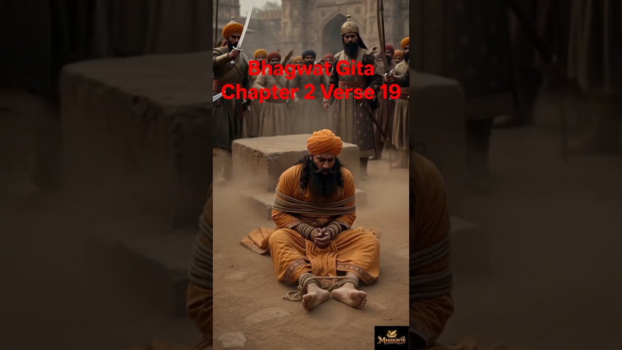 2. 19 English-The Soul Neither Kills Nor Is It Killed | Bhagavad Gita Shlok 2.19 in English