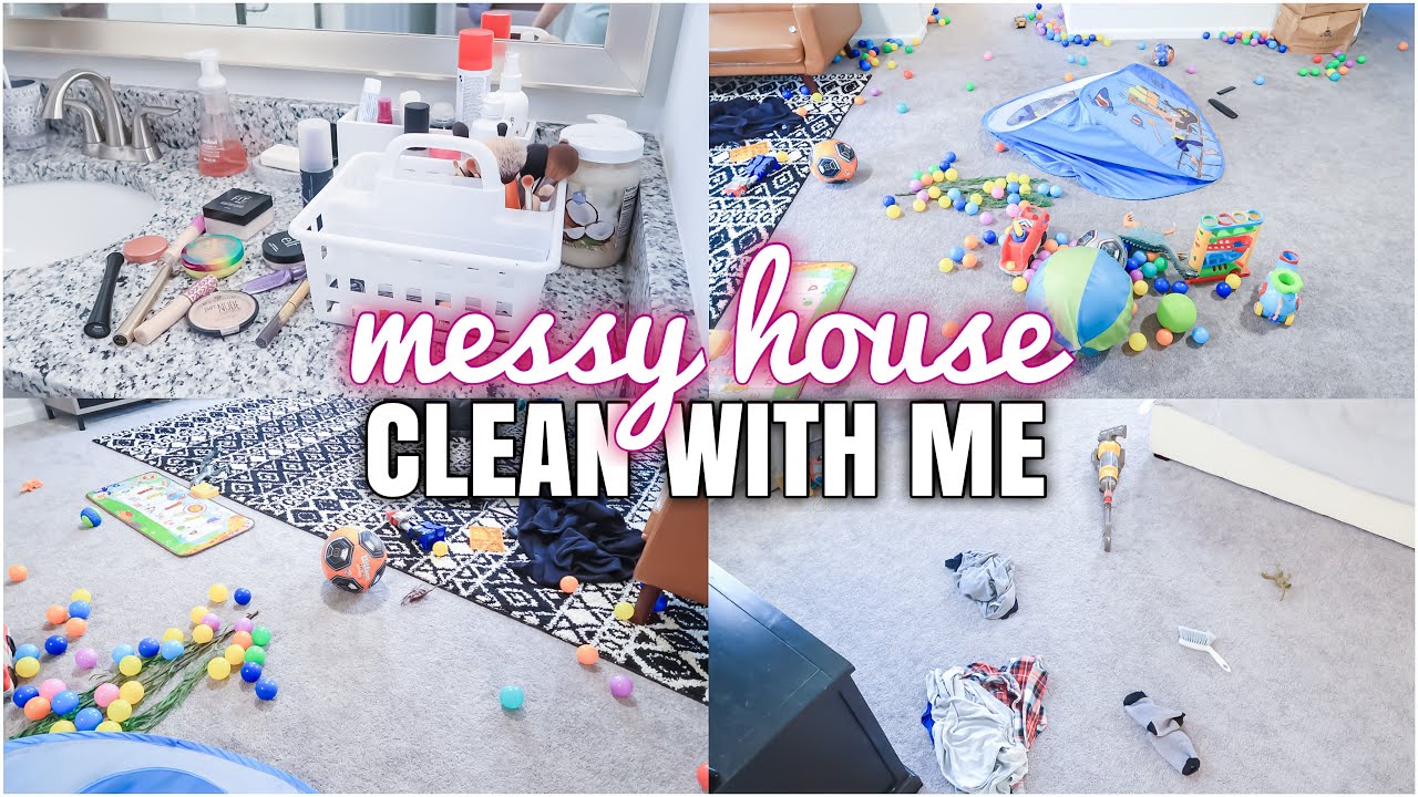 MESSY HOUSE CLEAN WITH ME 2021 | EXTREME CLEANING MOTIVATION | TIDY UP ...