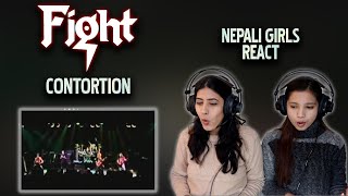 FIGHT REACTION FOR THE FIRST TIME | CONTORTION REACTION | ROB HALFORD | NEPALI GIRLS REACT