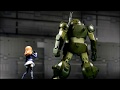 コマ撮り・ストップモーション 直立一人乗り戦車にのります!