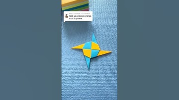 How to make a sticky note origami ninja star #origami #diy #papercraft #paperfolding
