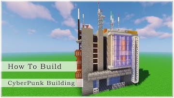 How to Build a Cyberpunk Building (Minecraft Build Tutorial)