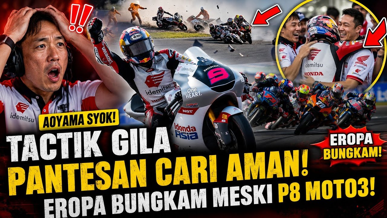 NO WONDER VEDA PLAYED IT SAFE ‼️ AOYAMA SHOCKED BY VEDA'S BRILLIANT TACTICS AT TODAY'S MOTO3!