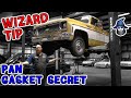 Gasket replacement wizardry! CAR WIZARD replaces a pan gasket on '73 Chevy C20