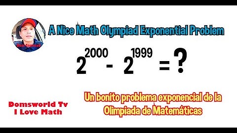 A Nice Math Olympiad Exponential Problem #domsworldTv #algebra #exponential