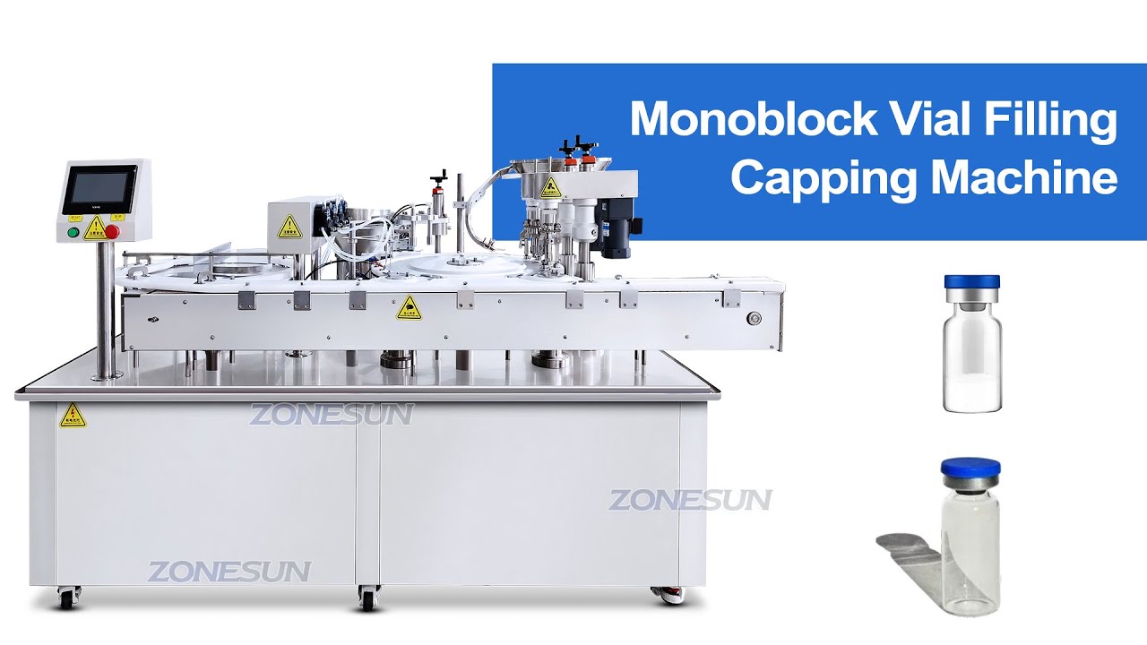 How to Use ZS-AFC39 Automatic Monoblock 4 Heads Vial Filling Capping Machine