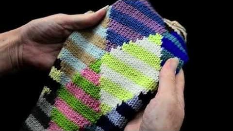 How to Knit Intarsia knitting Part 1 - k1p1 TV