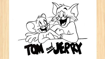 How to Draw Tom & Jerry | Easy Tom & Jerry Drawing Tutorial