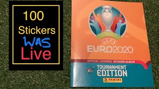 Panini EURO EM 2020 Tournament Display 100 Tüten BELGIUM Edition New 