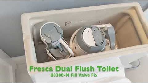 Fresca Dual Flush Toilet Fill Valve Repair Project