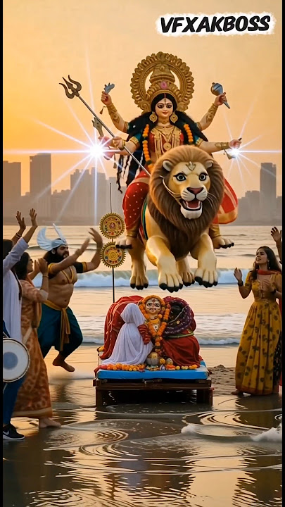 😰 #visarjan2025 #maadurga  #navratri #durgapuja #viralshorts