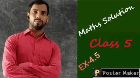 Viva Start up maths Solution class 5 Ex-4.5 #BY-SADDAM SIR