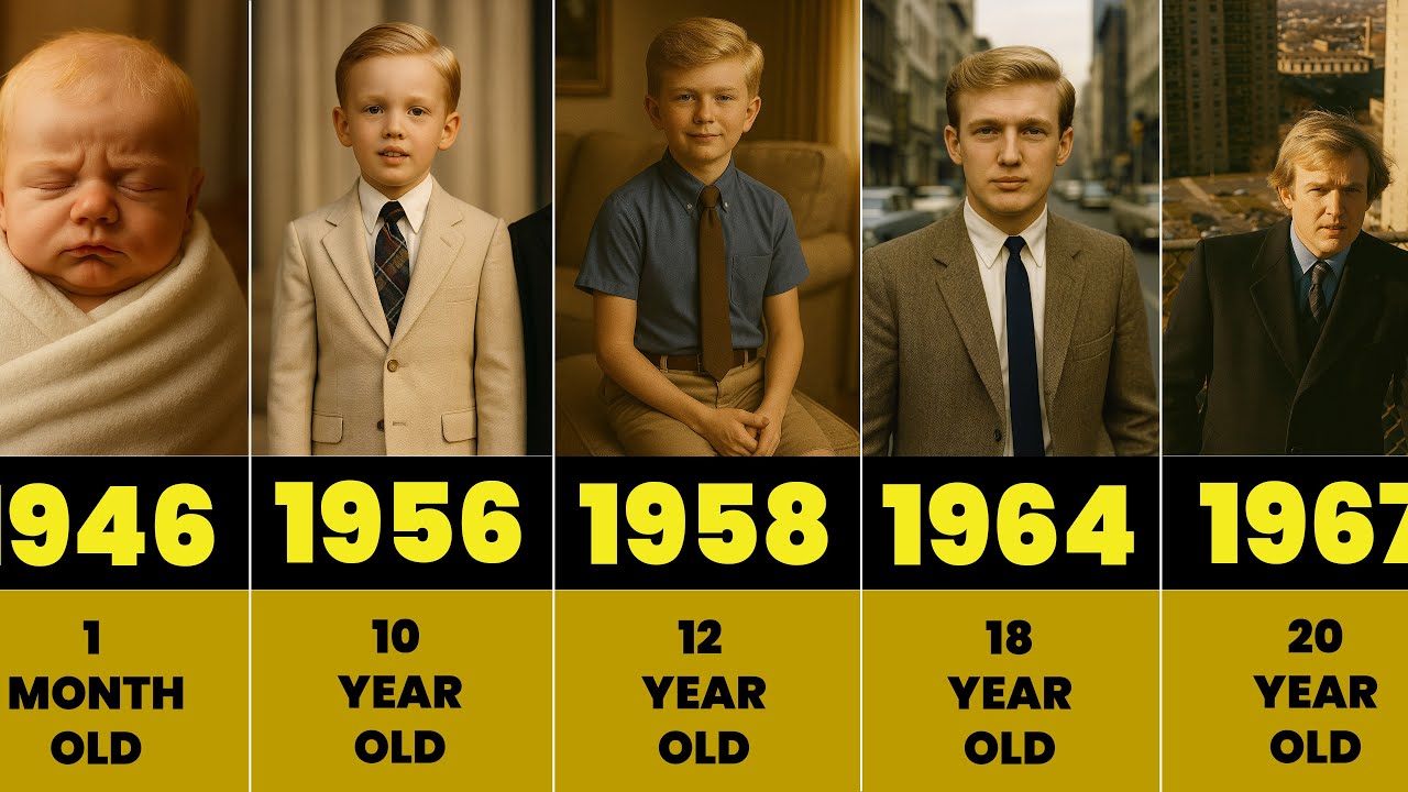 Дональд Трамп — Трансформация от 1 до 79 лет (1946–2025)